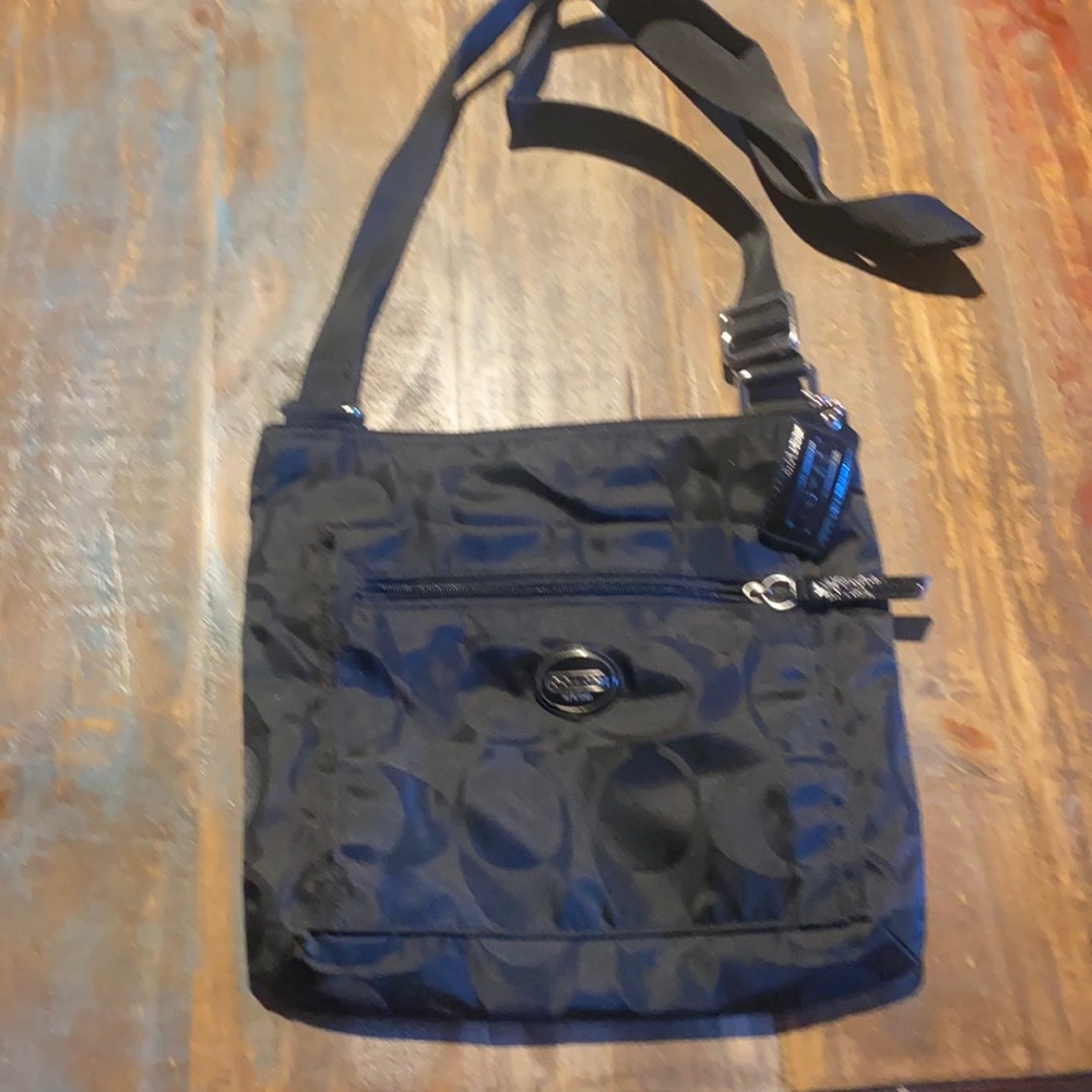 Crossbody Coach nylon black bag